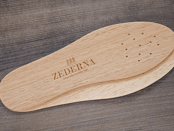 Zederna cedar wood insoles to eliminate foot and shoe odor